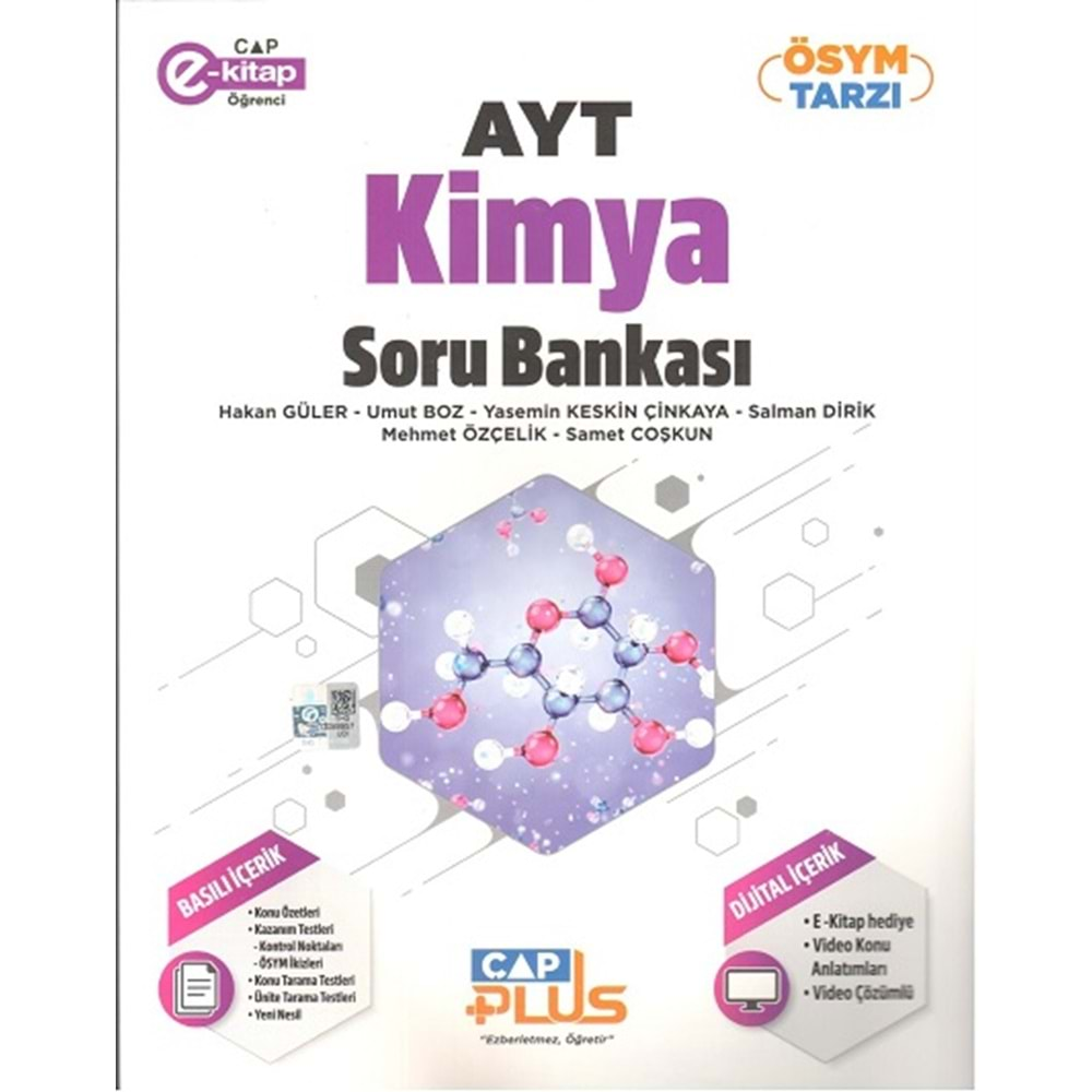 ÇAP AYT KİMYA PLUS SORU BANKASI-2023