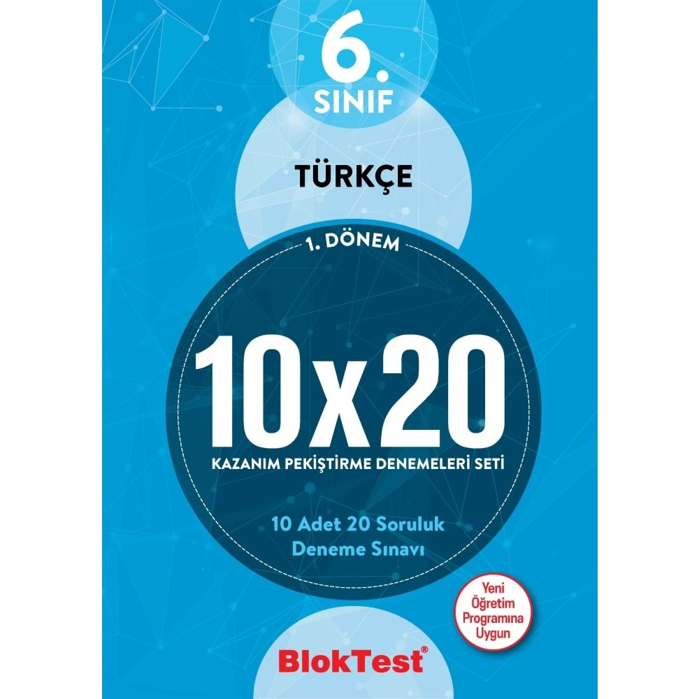 BLOKTEST 6.SINIF TÜRKÇE 10*20 1.DÖNEM DENEME