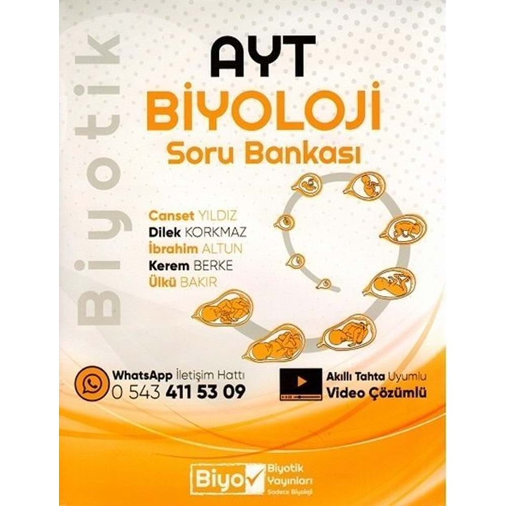 BİYOTİK AYT BİYOLOJİ SORU BANKASI-2024