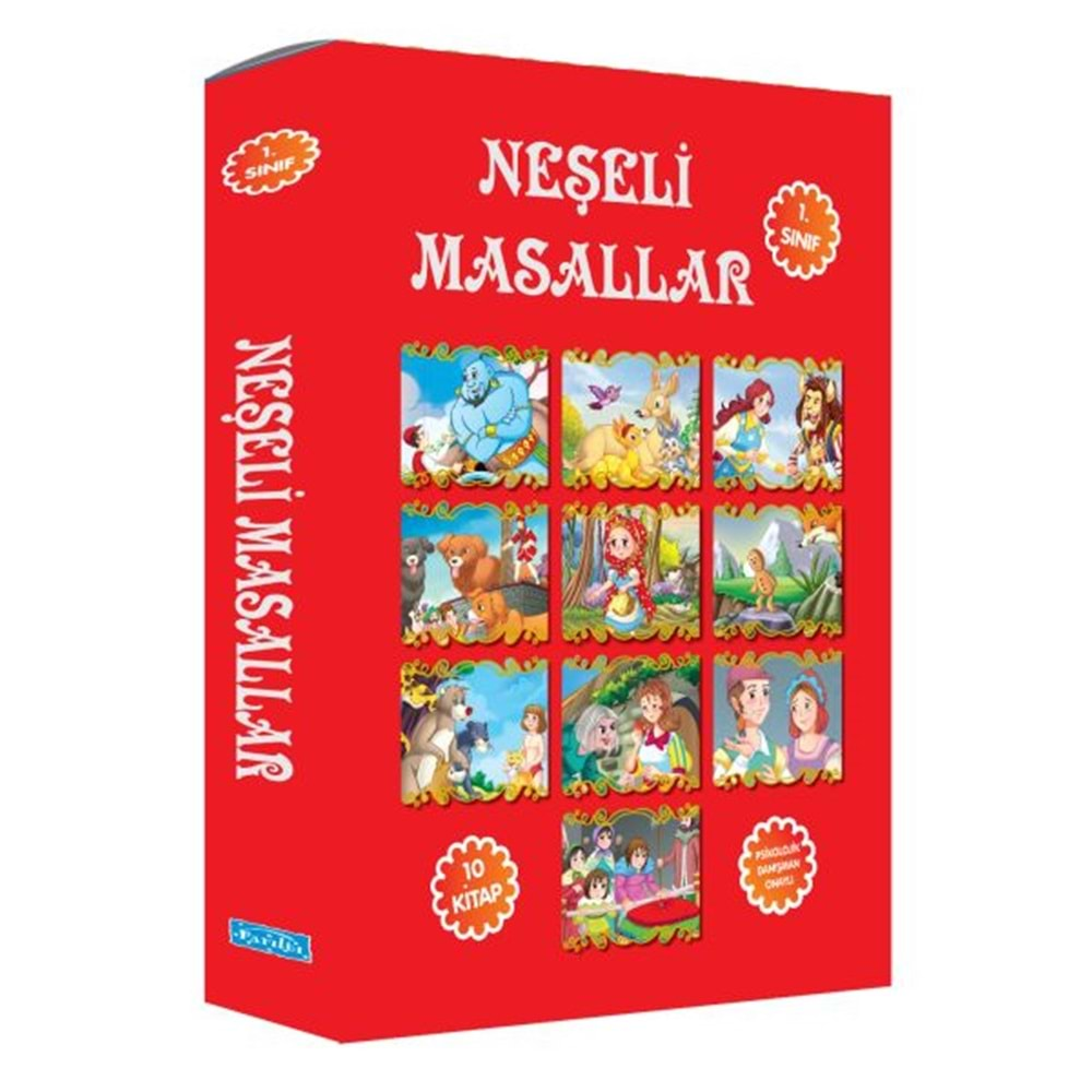 PARILTI 1.SINIF NEŞELİ MASALLAR 10 KİTAP SET-ÜLKÜ UNSU