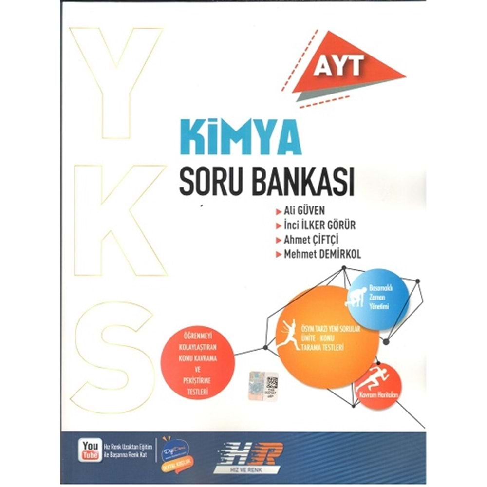 HIZ VE RENK AYT KİMYA SORU BANKASI-2024