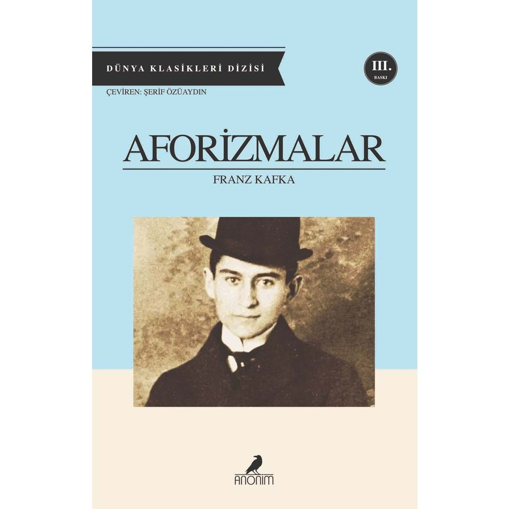 AFORİZMALAR-FRANZ KAFKA-ANONİM YAYINLARI