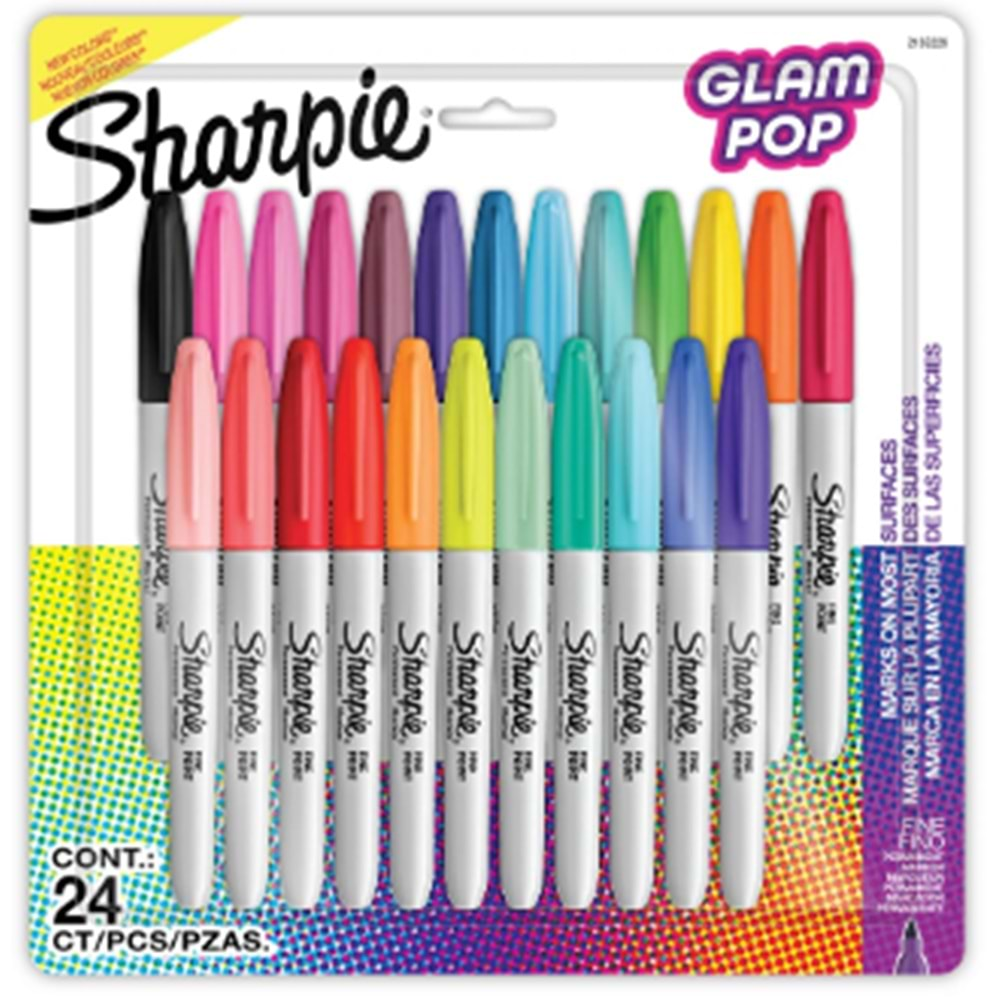 SHARPİE FİNE GLAM POP PERMANENT MARKÖR 24 LÜ BLS-2198779