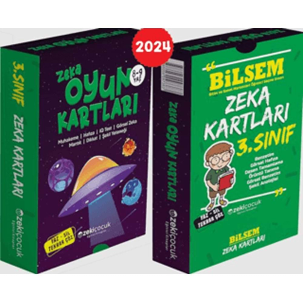 ZEKİ ÇOCUK-3.SINIF BİLSEM ZEKA KARTLARI/8-9 YAŞ ZEKA OYUN KARTLARI