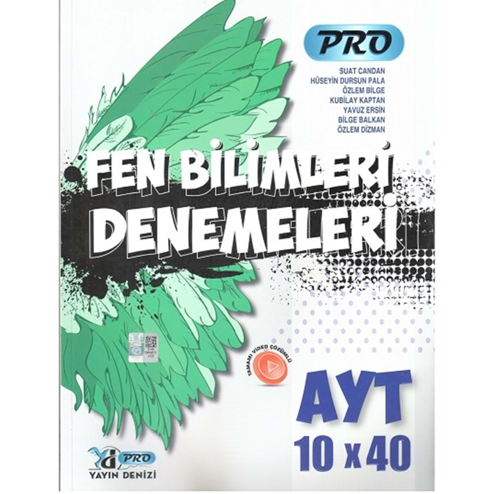 YAYIN DENİZİ PRO AYT FEN BİLİMLERİ 10X40 DENEMELERİ-2024