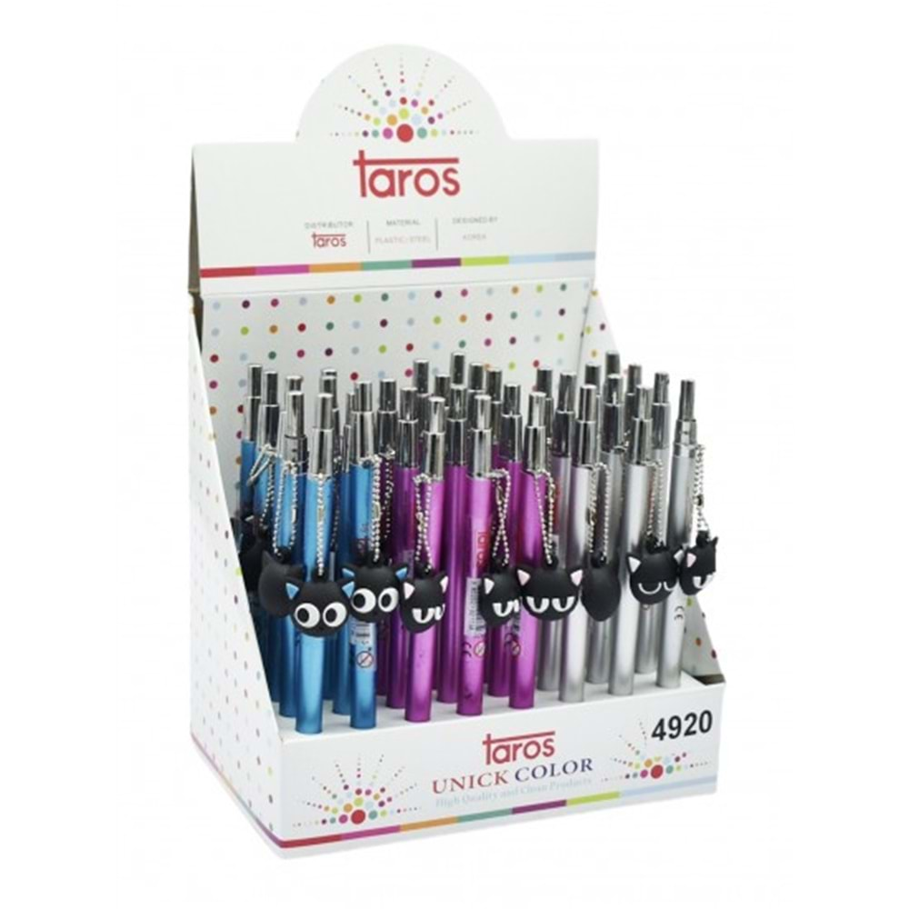 TAROS UNICK COLOR 0.5 MM BLACK CAT VERSATİL KALEM-4920