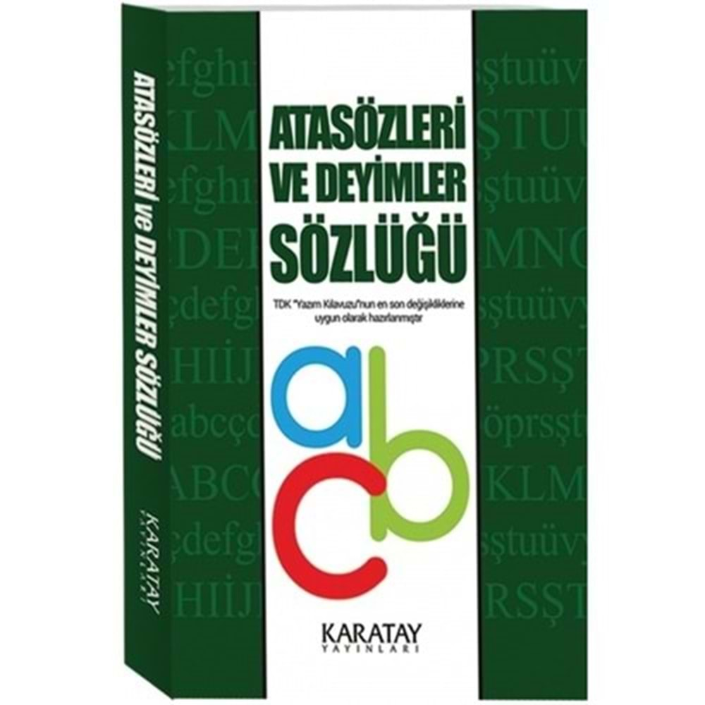 ATASÖZLERİ VE DEYİMLER SÖZLÜĞÜ KARTON KAPAK KARATAY YAY