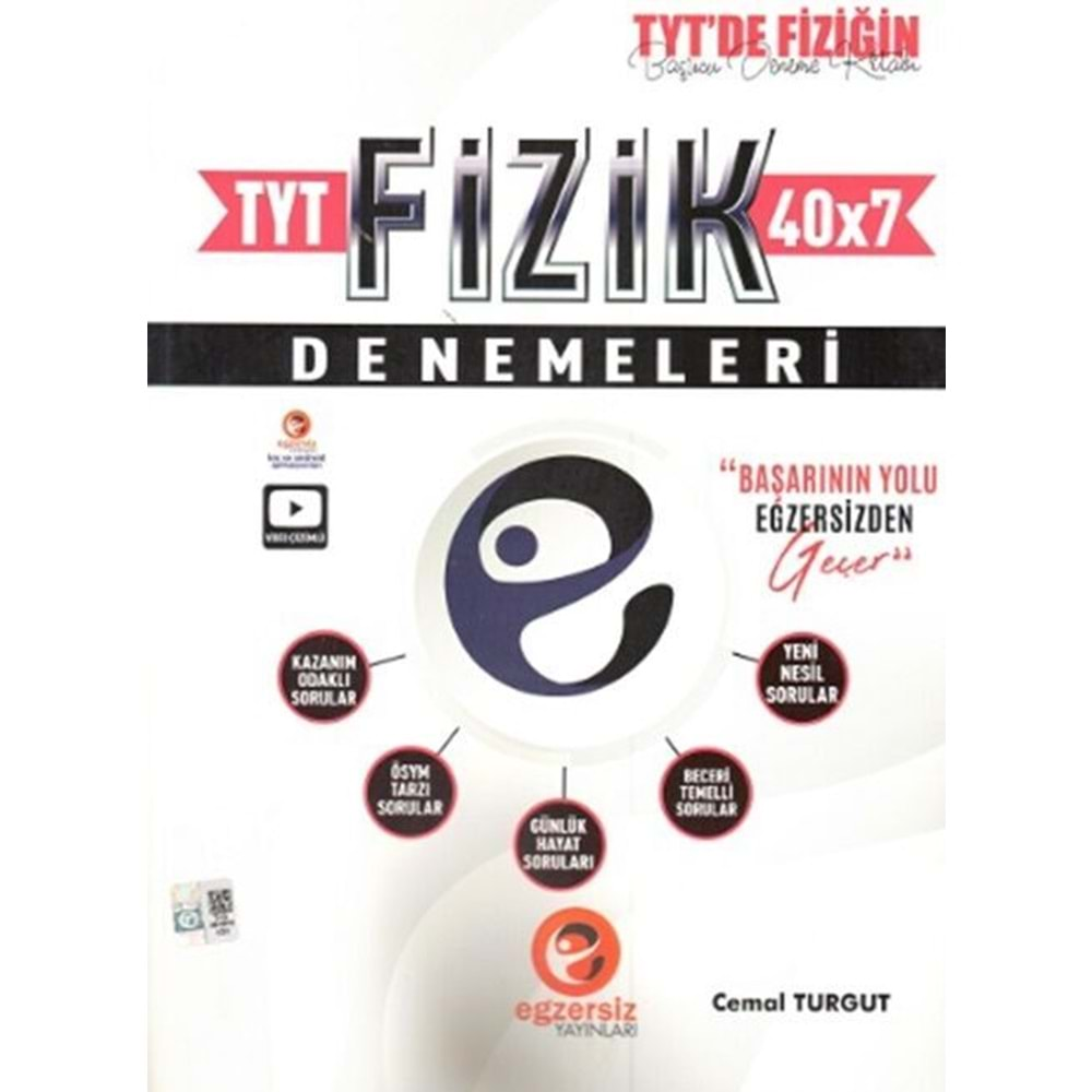 EGZERSİZ TYT FİZİK 40*7 DENEMELERİ-2024