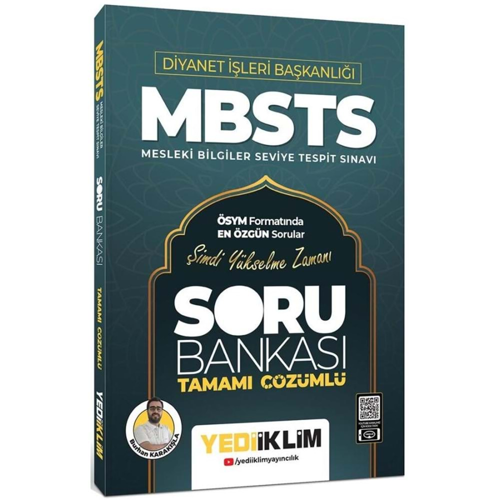 YEDİİKLİM DİYANET İŞLERİ BAŞKANLIĞI MBSTS TAMAMI ÇÖZÜMLÜ SORU BANKASI-2024