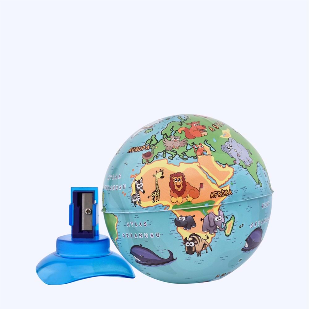 GÜRBÜZ KALEMTRAŞ GLOBE HAYVANLI KÜRE 10 CM-43104