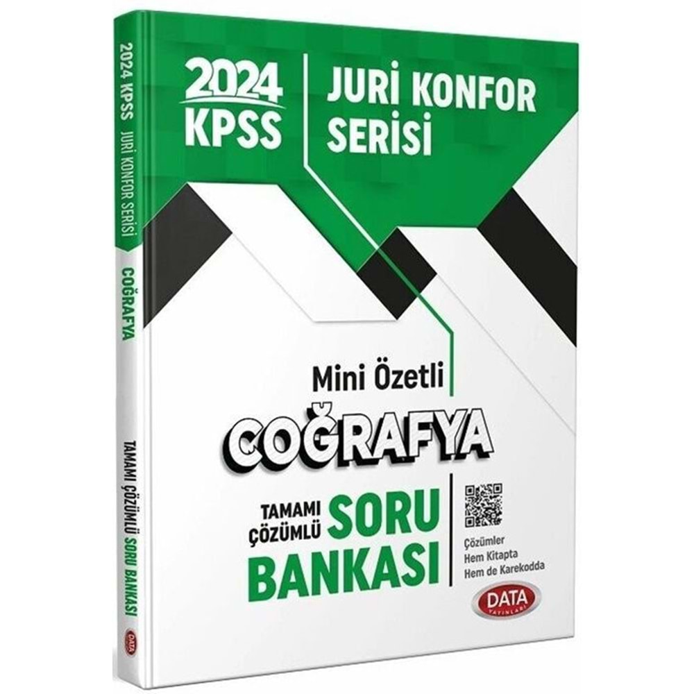 DATA KPSS 2024 JÜRİ KONFOR SERİSİ COĞRAFYA TAMAMI ÇÖZÜMLÜ SORU BANKASI