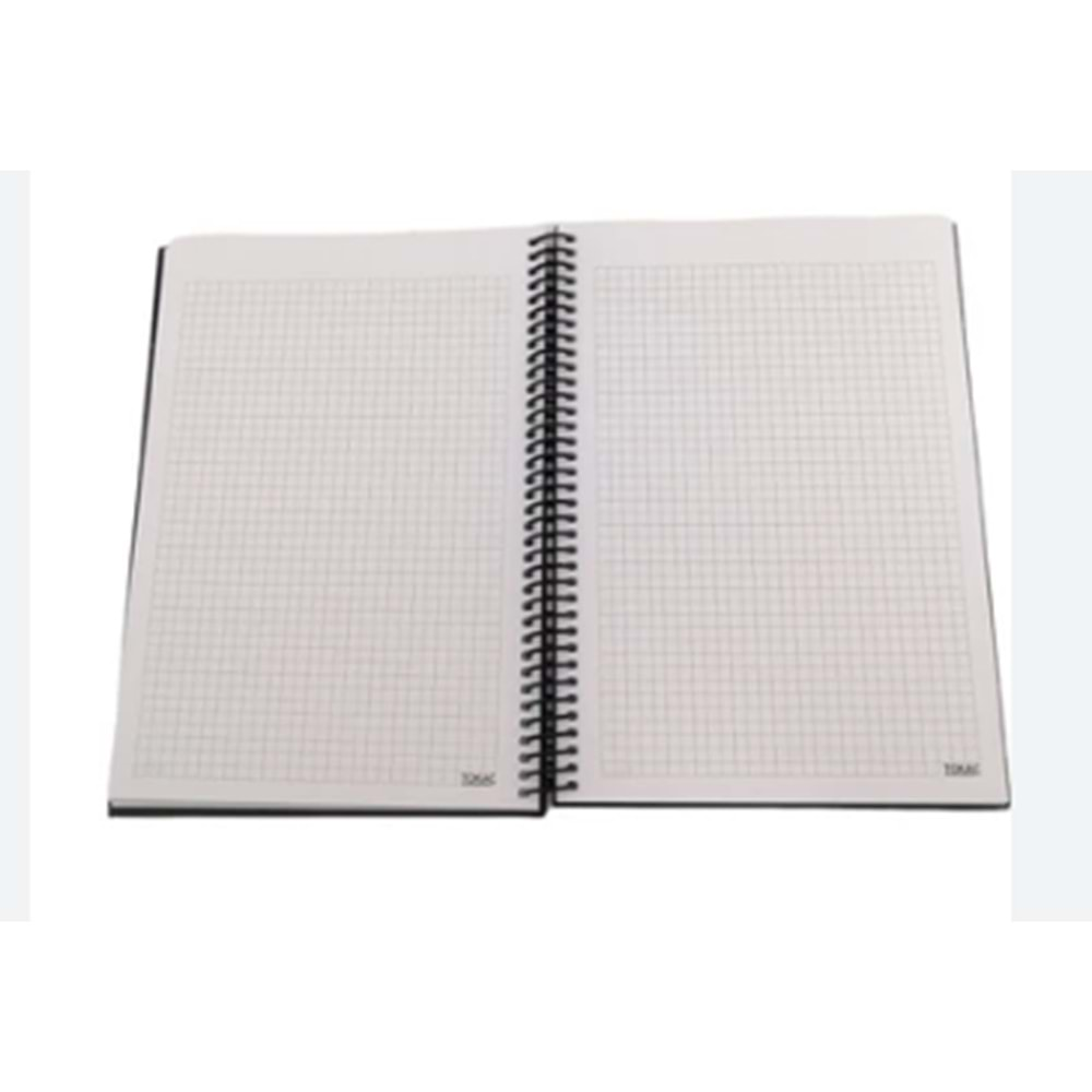 TOKAÇ FLOWERS SERT KAPAK SPİRALLİ 20*28 96 YAPRAK KARELİ DEFTER-TOK-79201