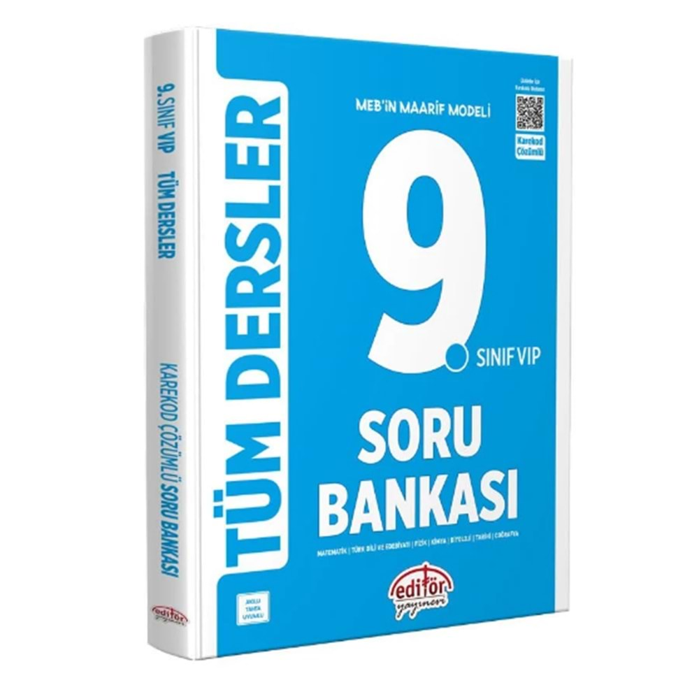 EDİTÖR 9.SINIF VİP TÜM DERSLER SORU BANKASI