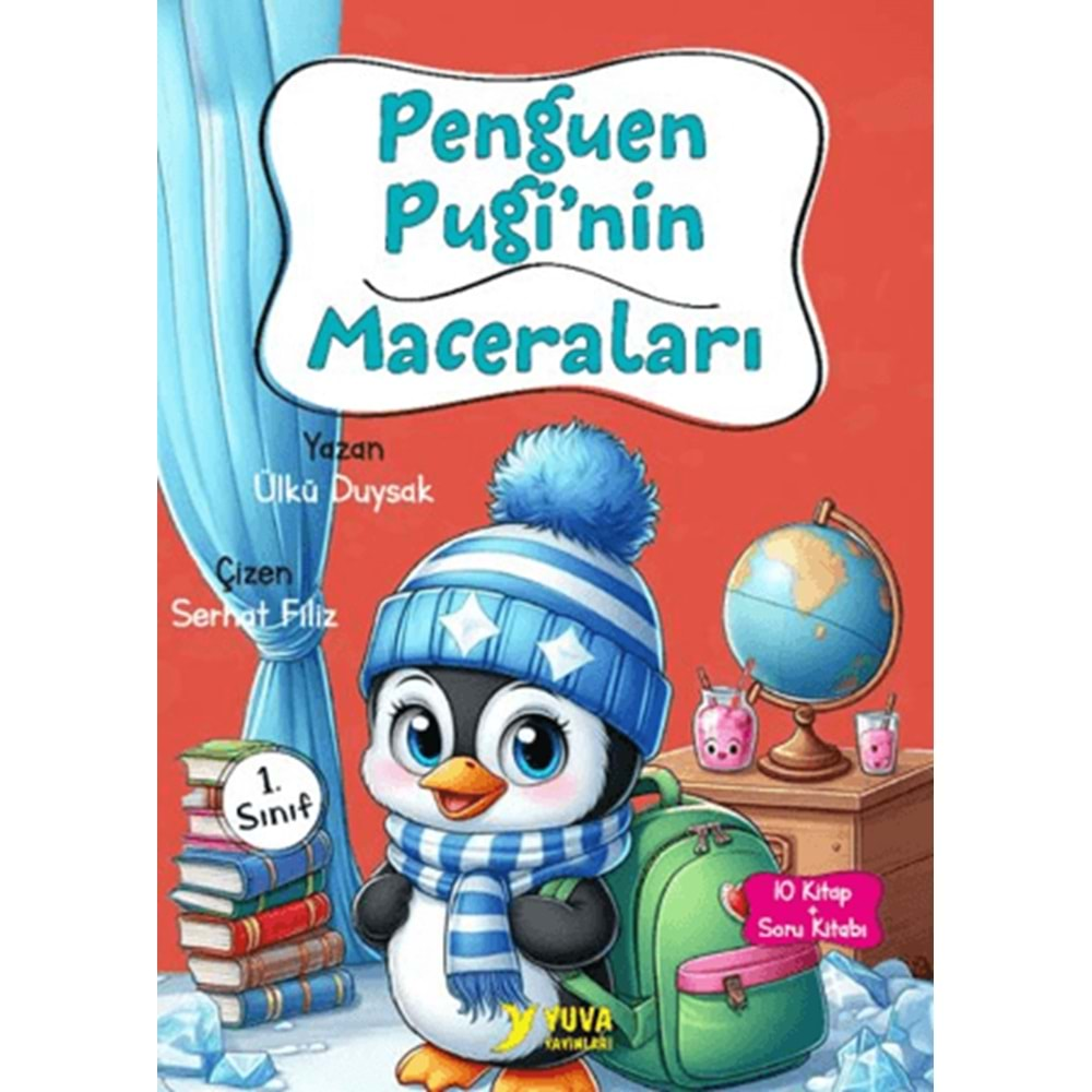 1.SINIF PENGUEN PUGİNİN MACERALARI 10 KİTAP TAKIM-ÜLKÜ DUYSAK-YUVA YAYINLARI