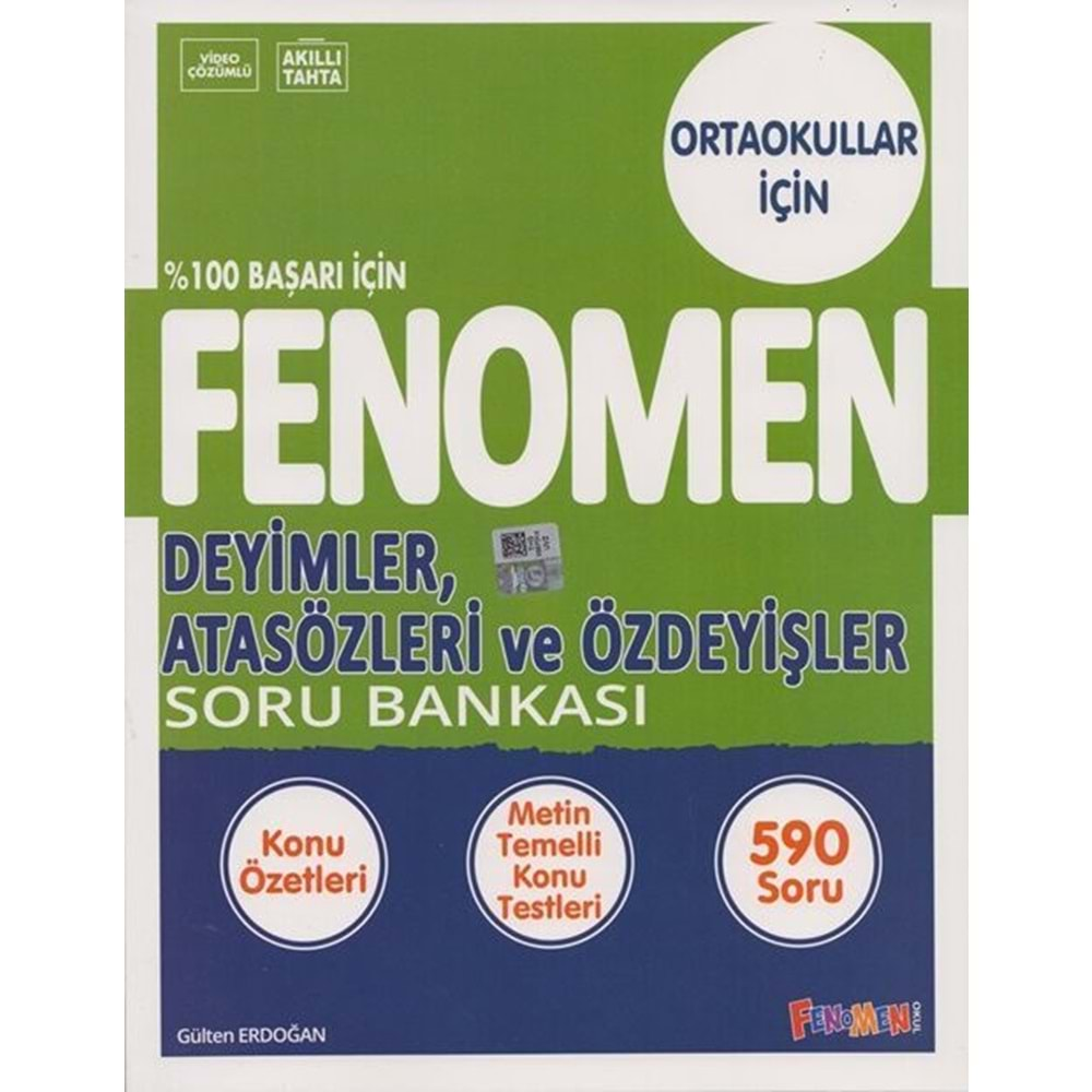 GAMA 8.SINIF DEYİMLER,ATASÖZLERİ VE ÖZDEYİŞLER FENOMEN SORU BANKASI