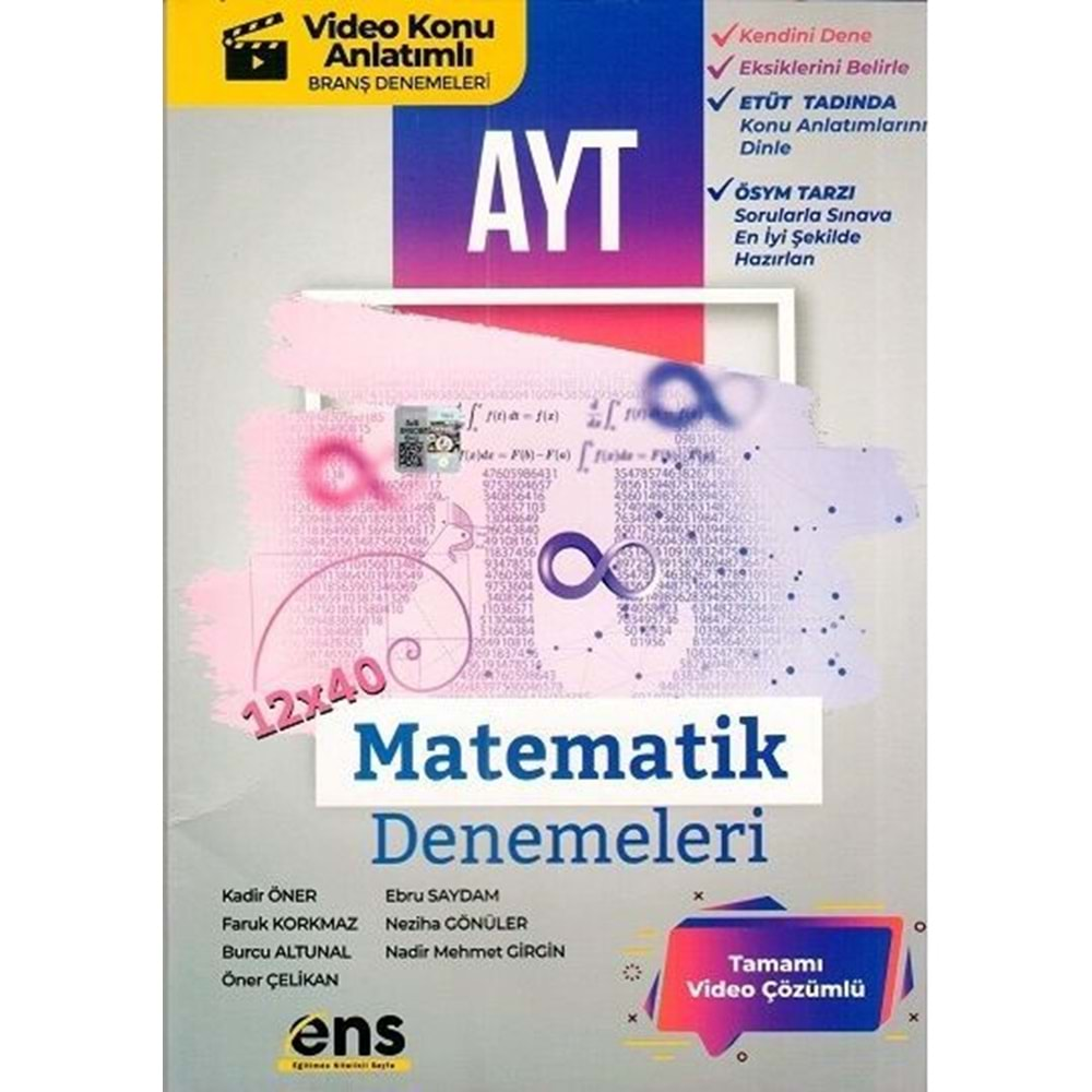 ENS AYT MATEMATİK 12*40 DENEME