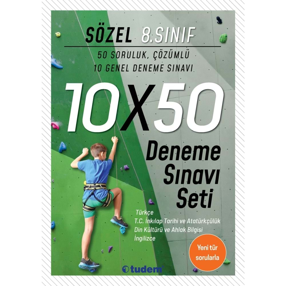 TUDEM 8. SINIF SÖZEL DENEME SETİ 10X50