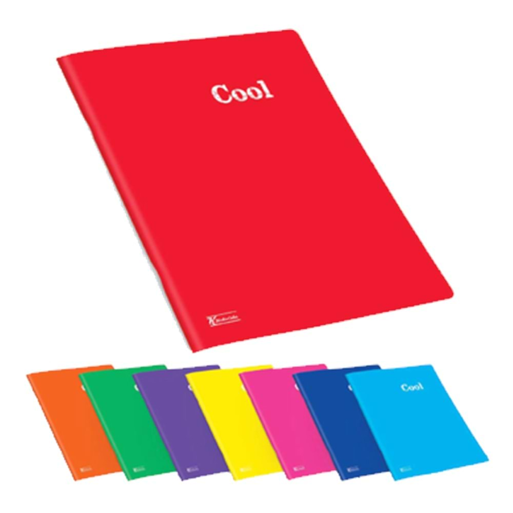 KESKİN COLOR COOL A4 80 YAPRAK ÇİZGİLİ PP KAPAK DİKİŞLİ DEFTER-321851-99