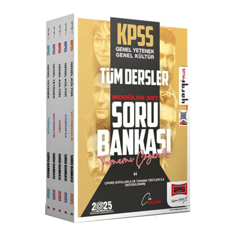 YARGI KPSS 2025 GENEL YETENEK GENEL KÜLTÜR TÜM DERSLER TAMAMI ÇÖZÜMLÜ SORU BANKASI MODÜLER SET