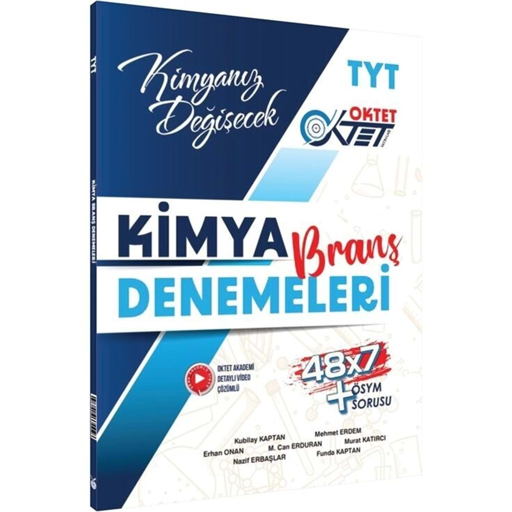 OKTET YAYINLARI TYT KİMYA 48*7 BRANŞ DENEMELERİ-2025