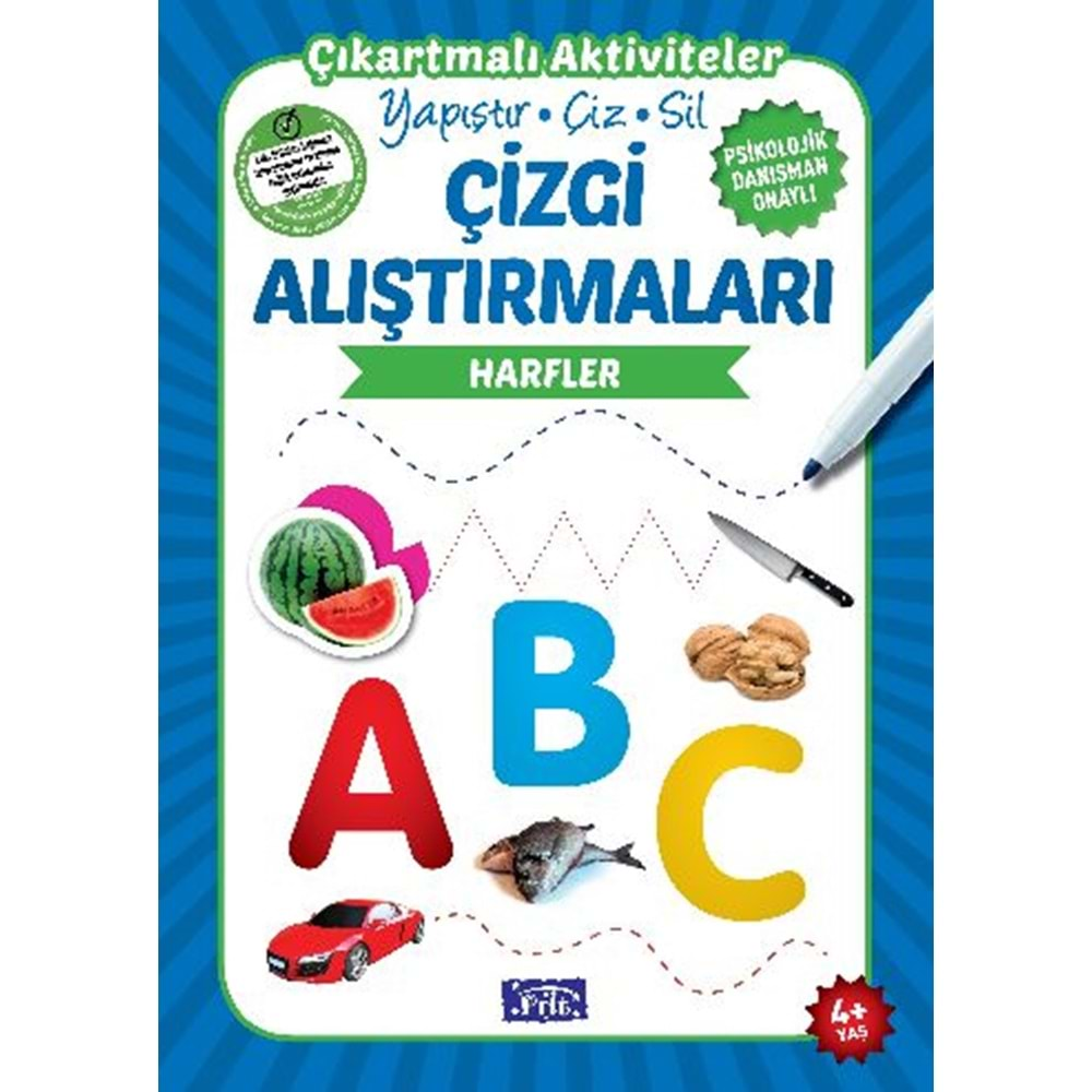 PARILTI ÇİZGİ ALIŞTIRMALARI HARFLER