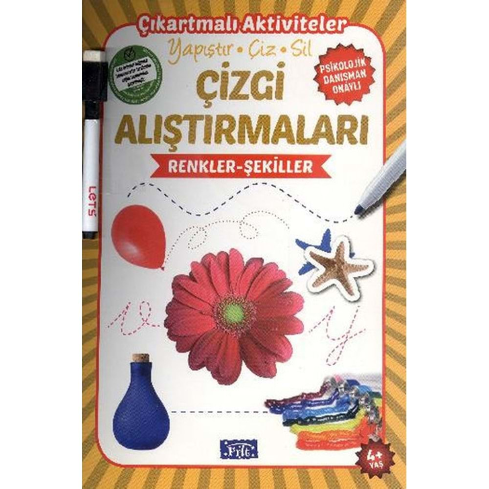 PARILTI ÇİZGİ ALIŞTIRMALARI RENKLER ŞEKİLLER