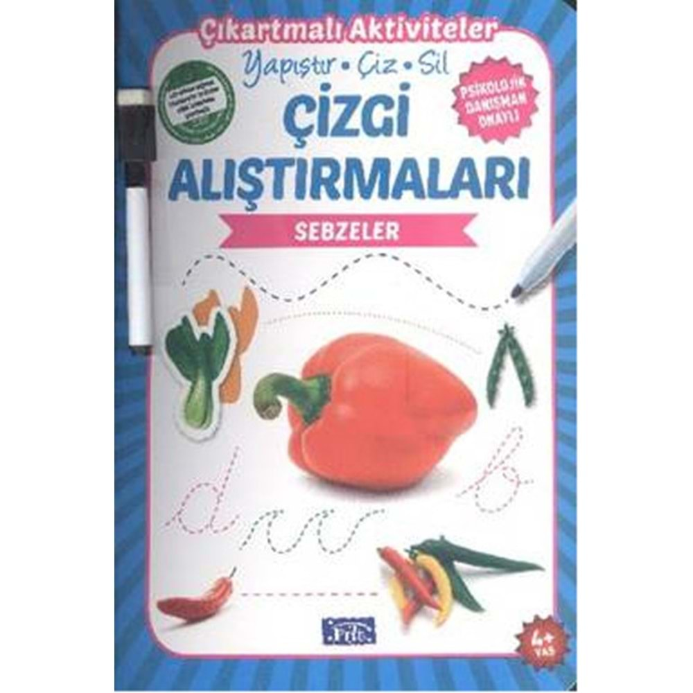 PARILTI ÇİZGİ ALIŞTIRMALARI SEBZELER