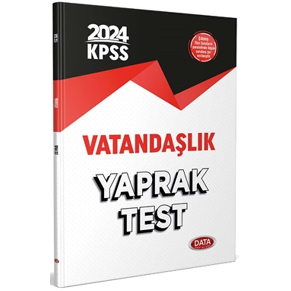 DATA KPSS 2024 VATANDAŞLIK YAPRAK TEST