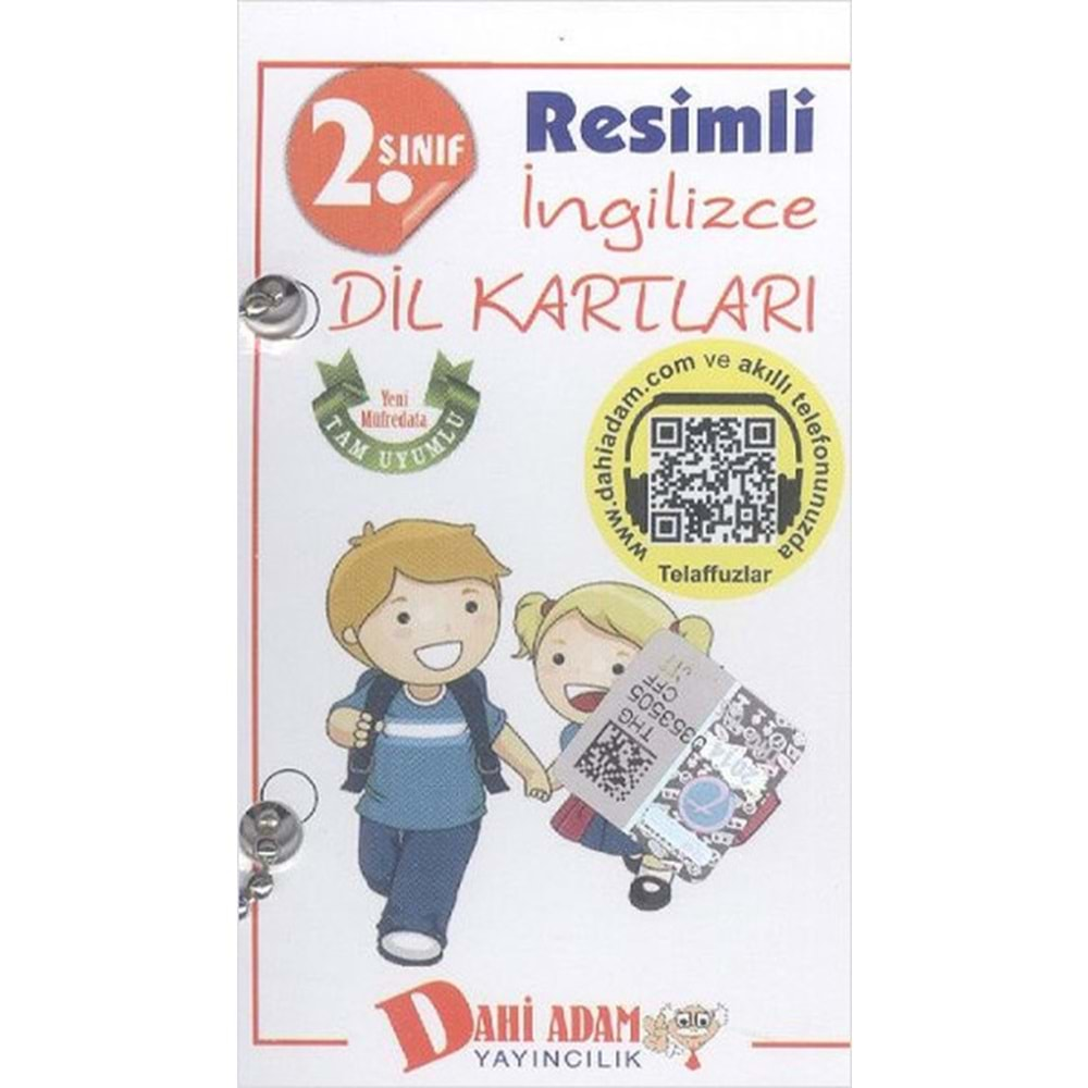 DAHİ ADAM 2.SINIF RESİMLİ İNGİLİZCE DİL KARTLARI