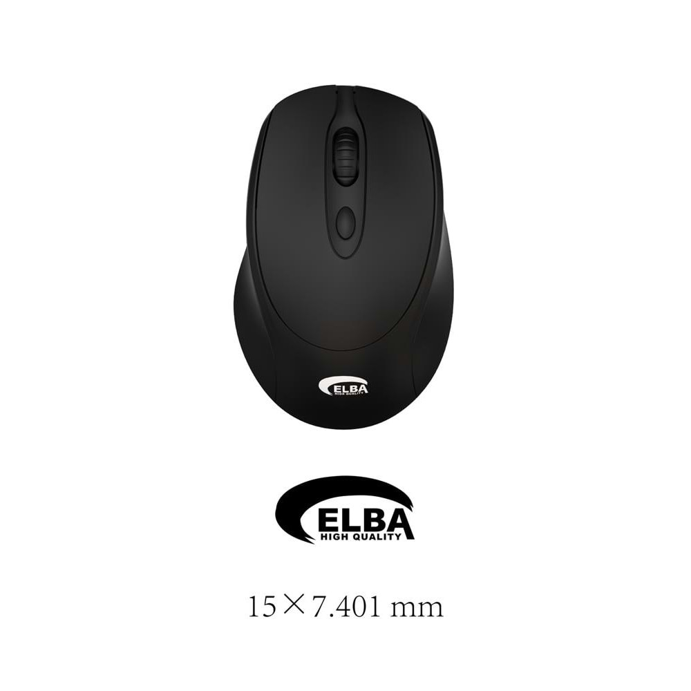 ELBA B535 SİYAH 2.4GHZ 4D KABLOSUZ MOUSE