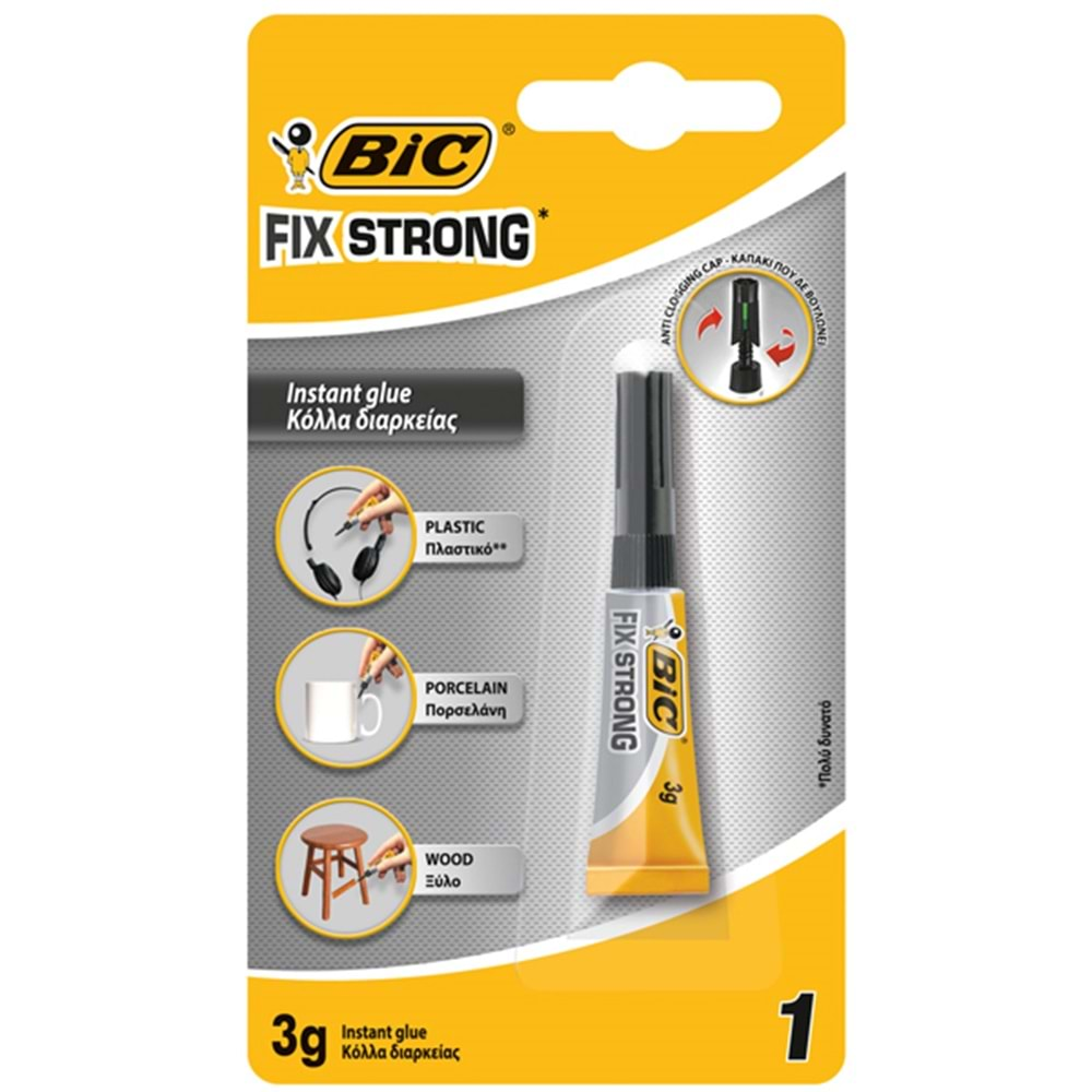 BİC JAPON YAPIŞTIRICI FIX STRONG SÜPER GÜÇLÜ 3 GR-9290892