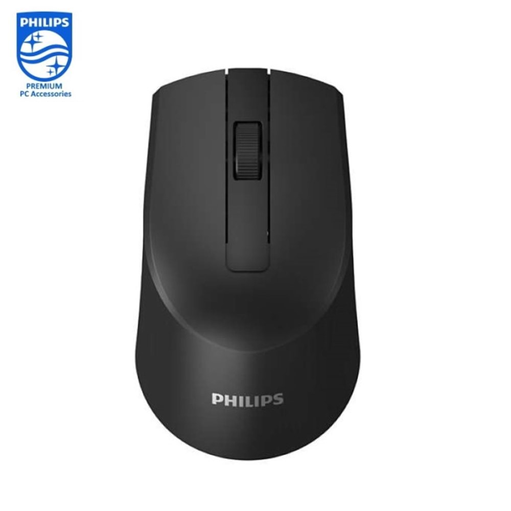 PHILIPS SPK7374/93 M374 2.4 GHZ SİYAH 800/1200/1600 DPİ KABLOSUZ MOUSE (PİLLİ)