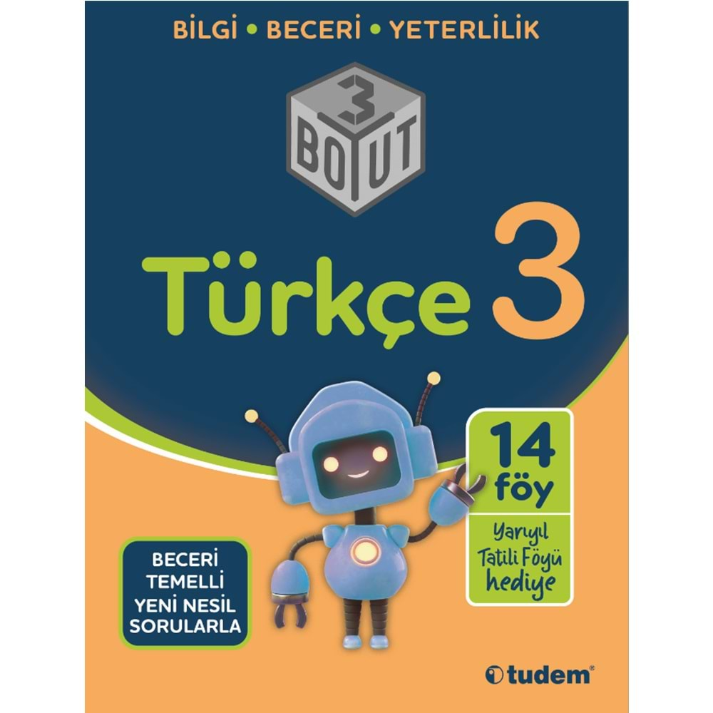 TUDEM 3. SINIF TÜRKÇE 3 BOYUT 14 FÖY