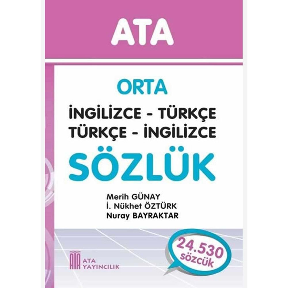 ATA ORTA İNGİLİZCE SÖZLÜK (KARTON KAPAK)