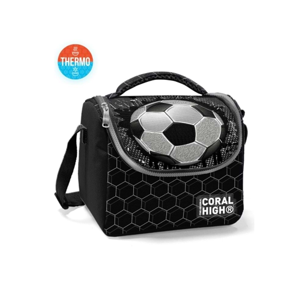 YAYGAN CORAL HIGH KİDS FUTBOL DESENLİ THERMO BESLENME ÇANTASI-11886