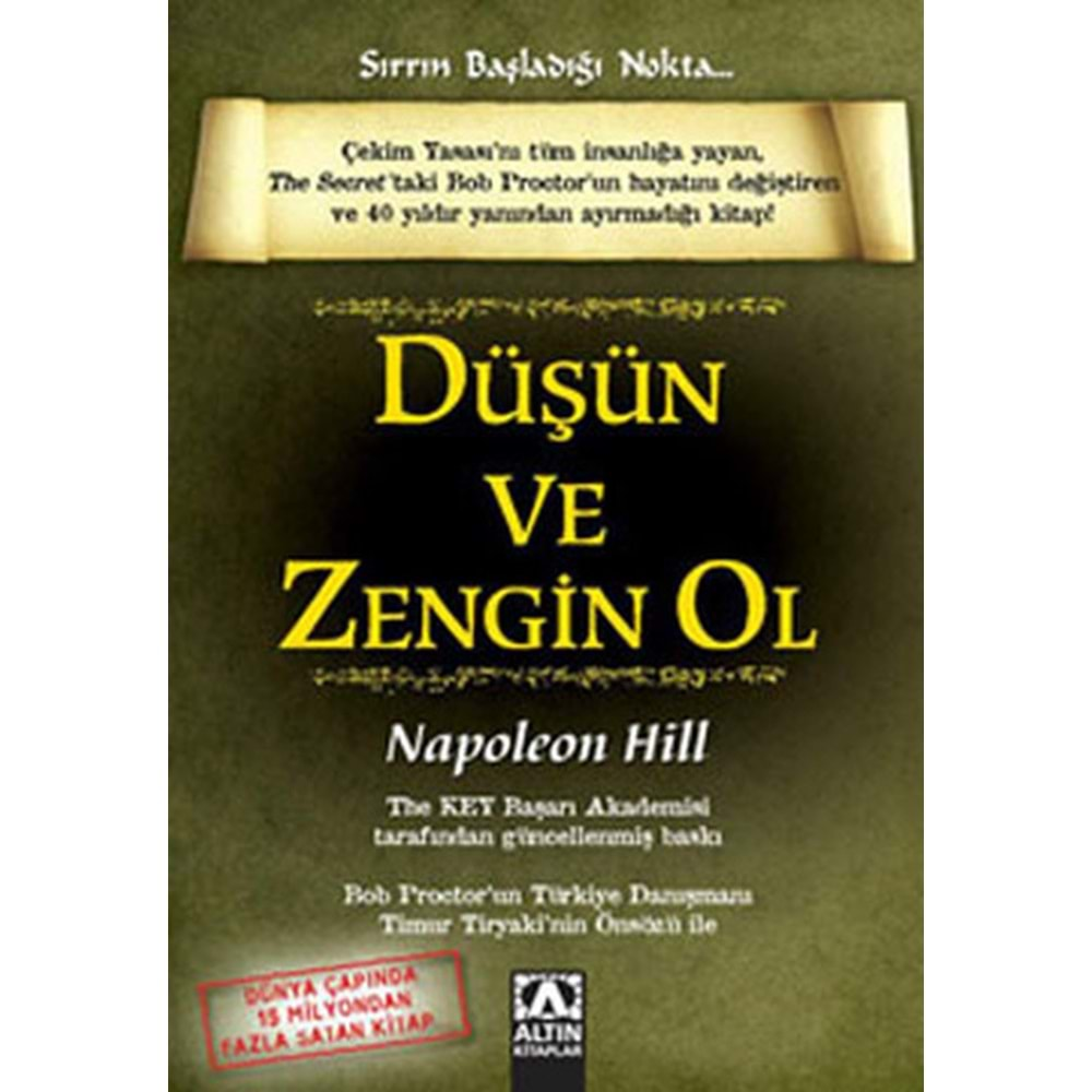 DÜŞÜN VE ZENGİN OL - NAPOLEON HİLL - ALTIN