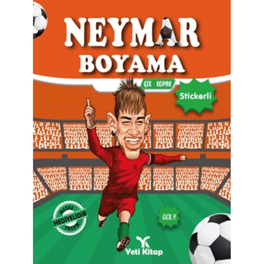 NEYMAR BOYAMA KİTABI STİCKERLİ-YETİ KİTAP