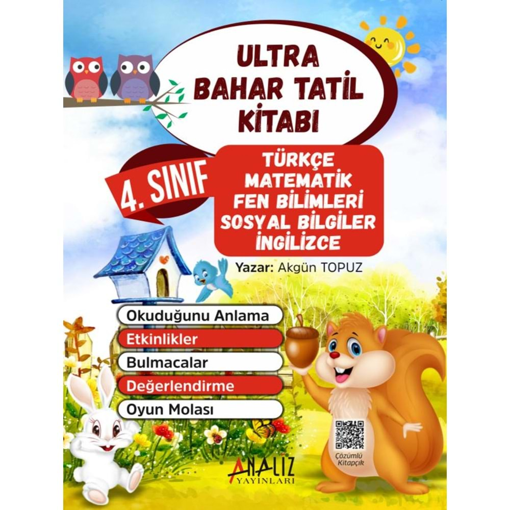 ANALİZ 4.SINIF ULTRA BAHAR TATİL KİTABI