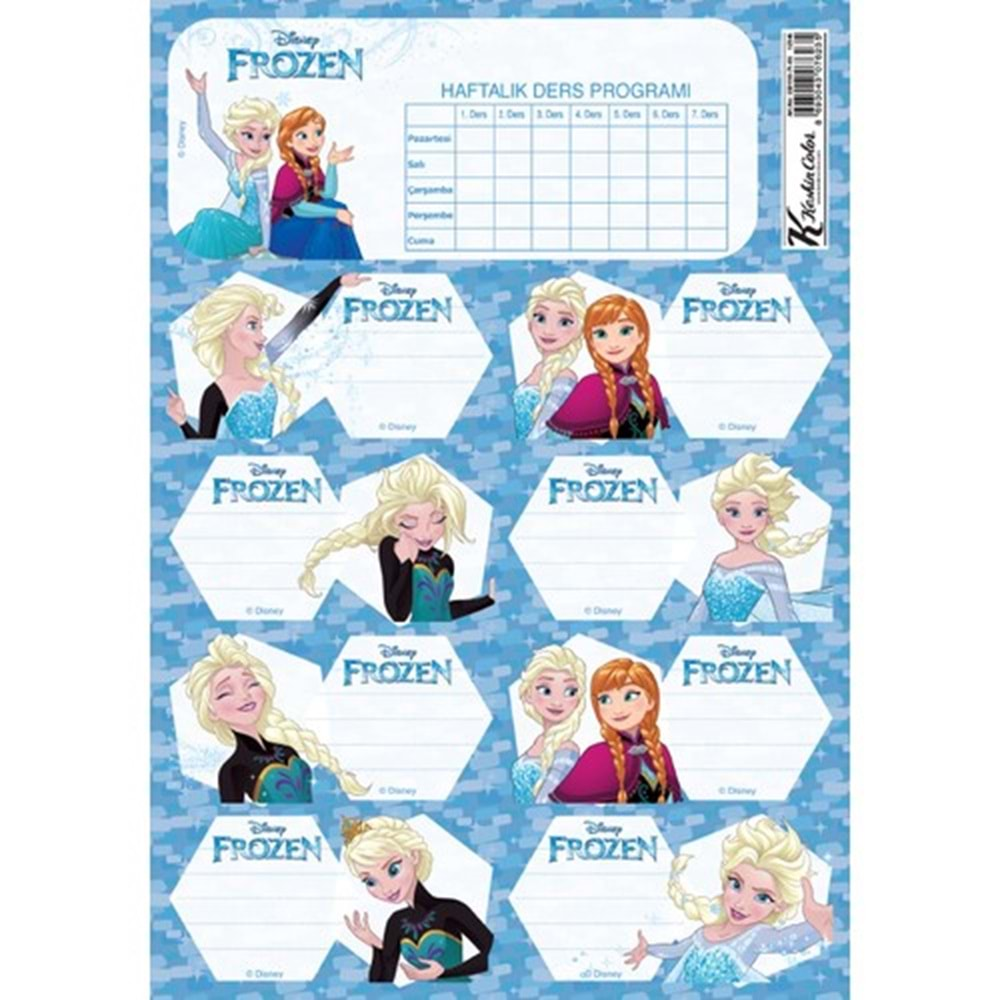 KESKİN COLOR FROZEN DERS PROGRAMLI 3LÜ ETİKET 220130-71