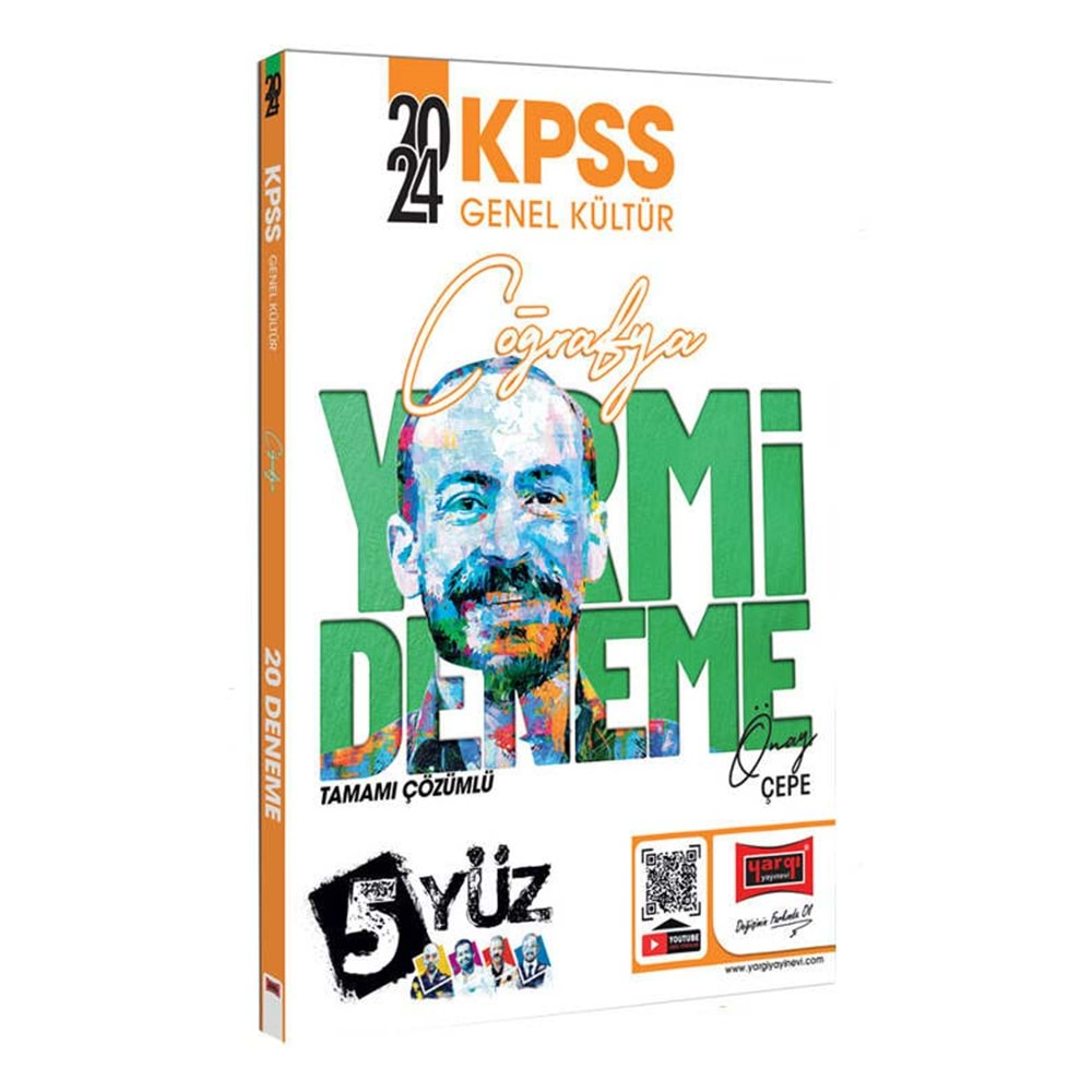 YARGI 2024 KPSS 5YÜZ EKİBİ COĞRAFYA TAMAMI ÇÖZÜMLÜ 20 DENEME