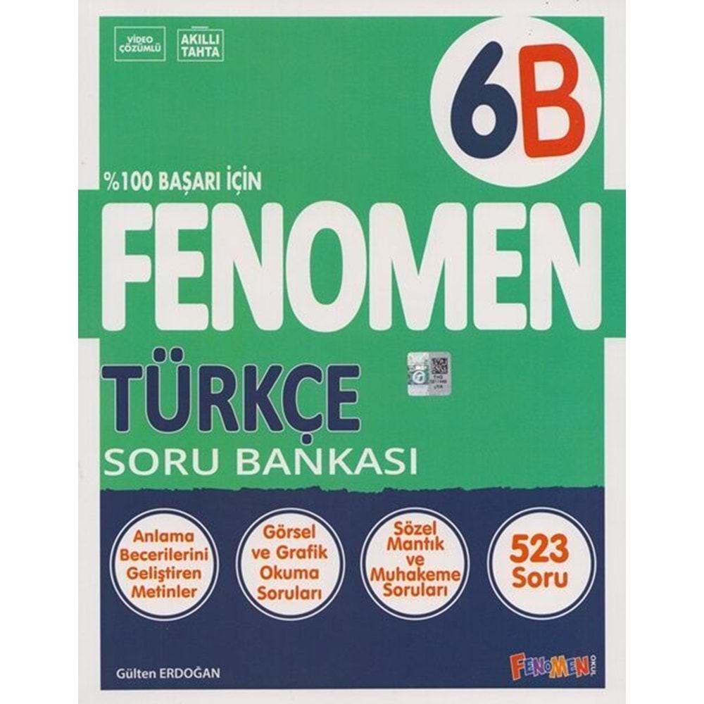 GAMA 6.SINIF TÜRKÇE (B) FENOMEN SORU BANKASI