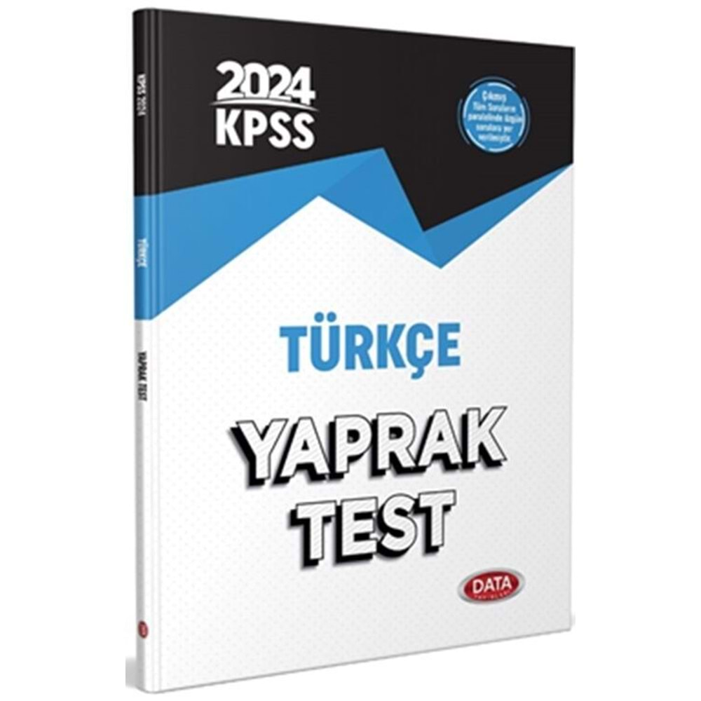 DATA KPSS 2024 TÜRKÇE YAPRAK TEST