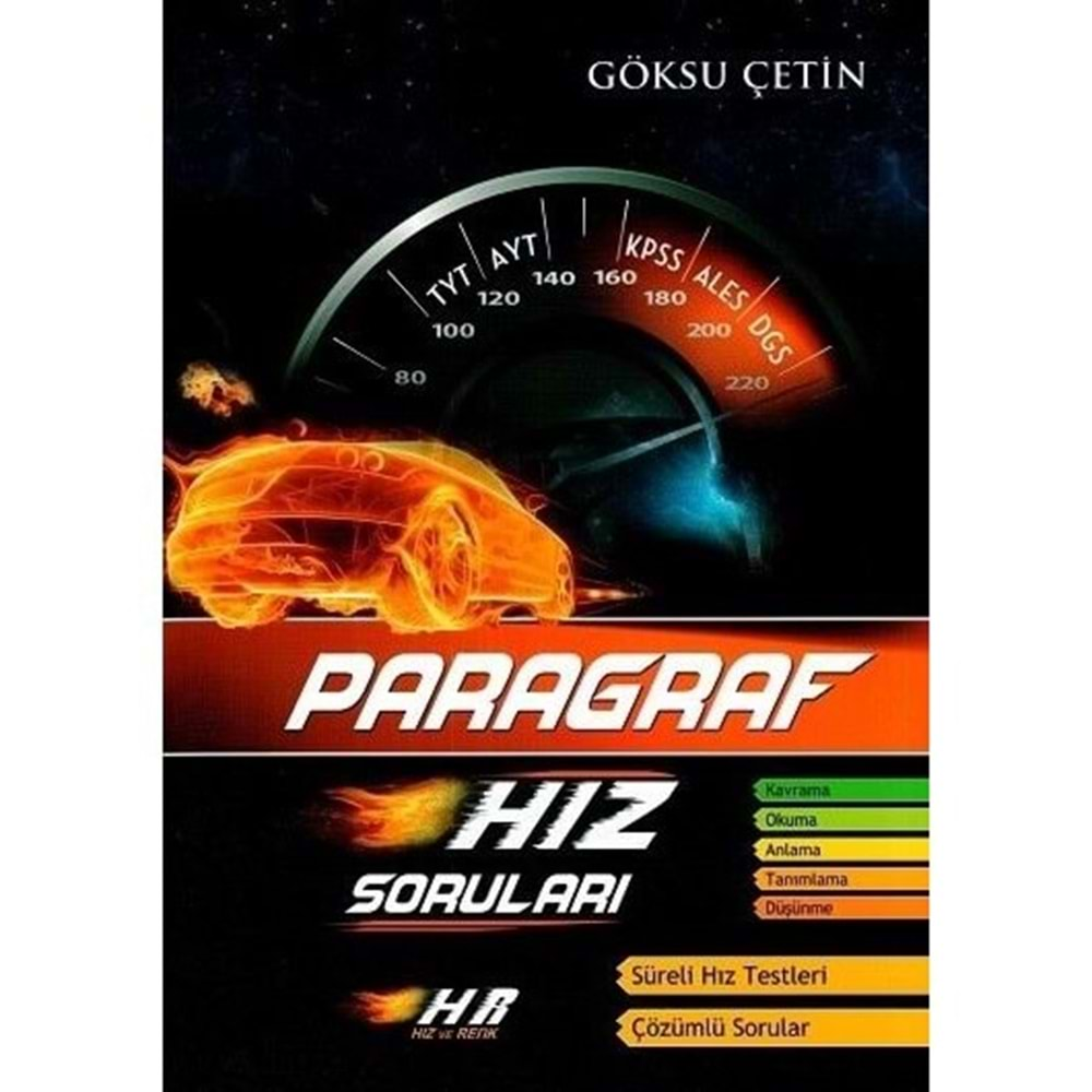 HIZ VE RENK TYT AYT PARAGRAF HIZ SORULARI-2025