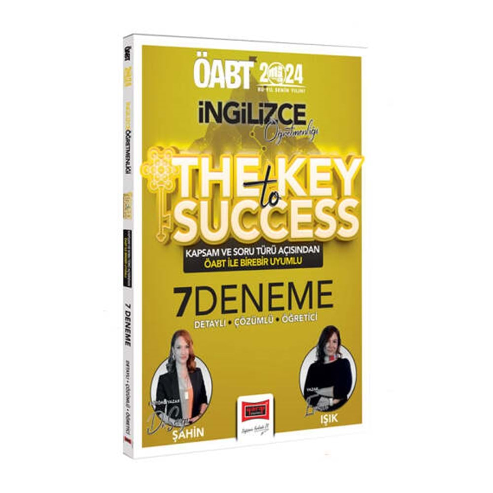 YARGI ÖABT 2024 İNGİLİZCE ÖĞRETMENLİĞİ THE KEY TO SUCCESS TAMAMI ÇÖZÜMLÜ 7 DENEME