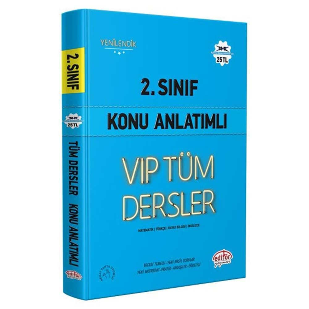 EDİTÖR 2.SINIF VİP TÜM DERSLER KONU ANLATIMLI