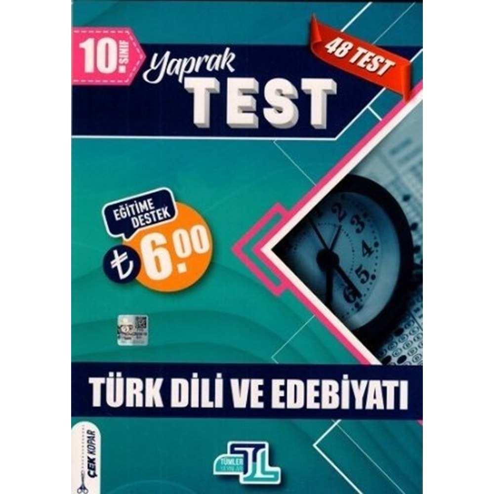 TÜMLER 10.SINIF YAPRAK TEST TÜRK DİLİ VE EDEBİYATI-2022