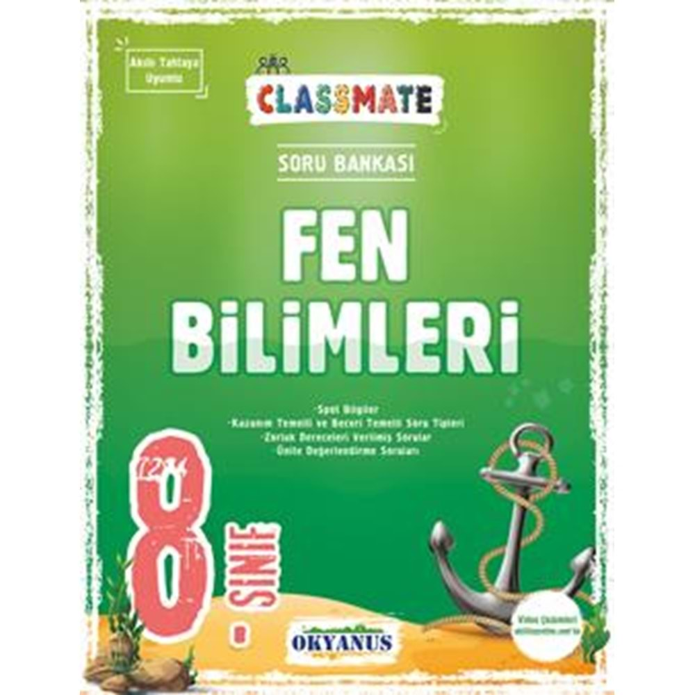 OKYANUS 8.SINIF FEN BİLİMLERİ CLASSMATE SORU BANKASI