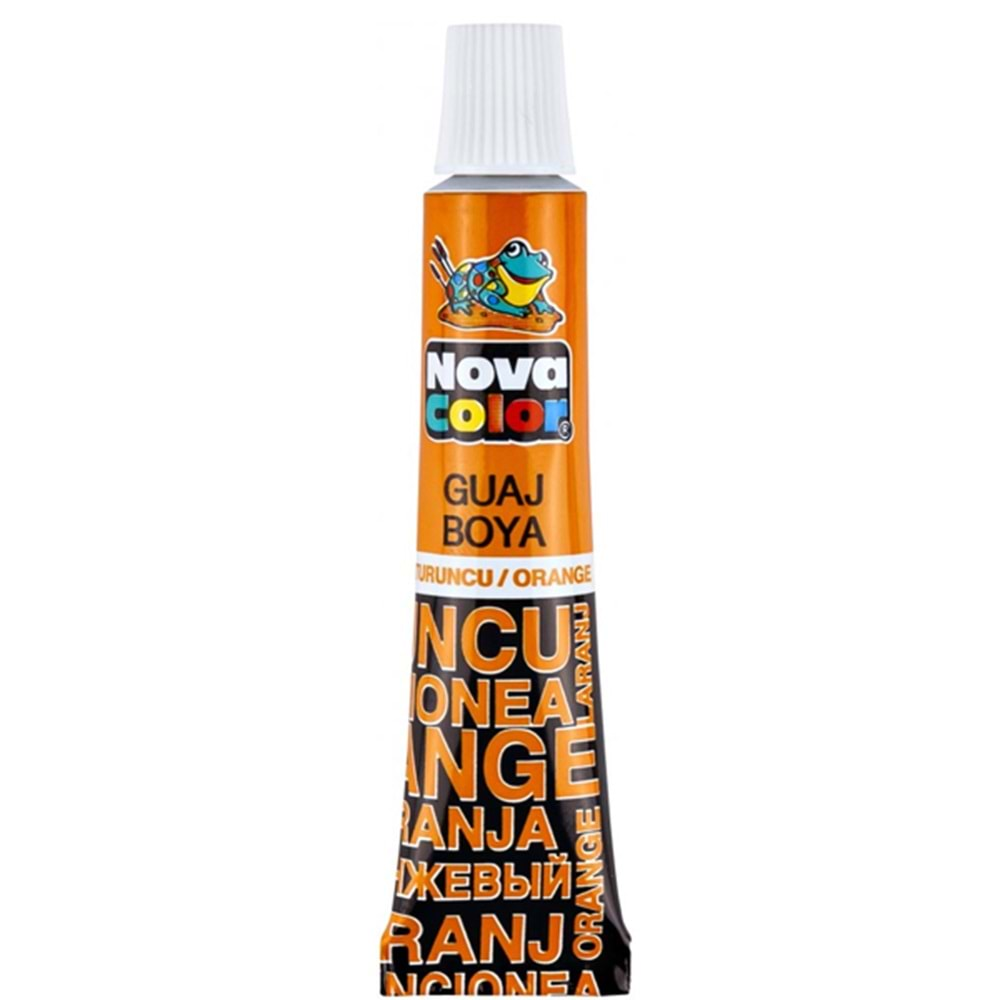 NOVA COLOR GUAJ BOYA TURUNCU TEKLİ TÜP 7 GR -NC-122