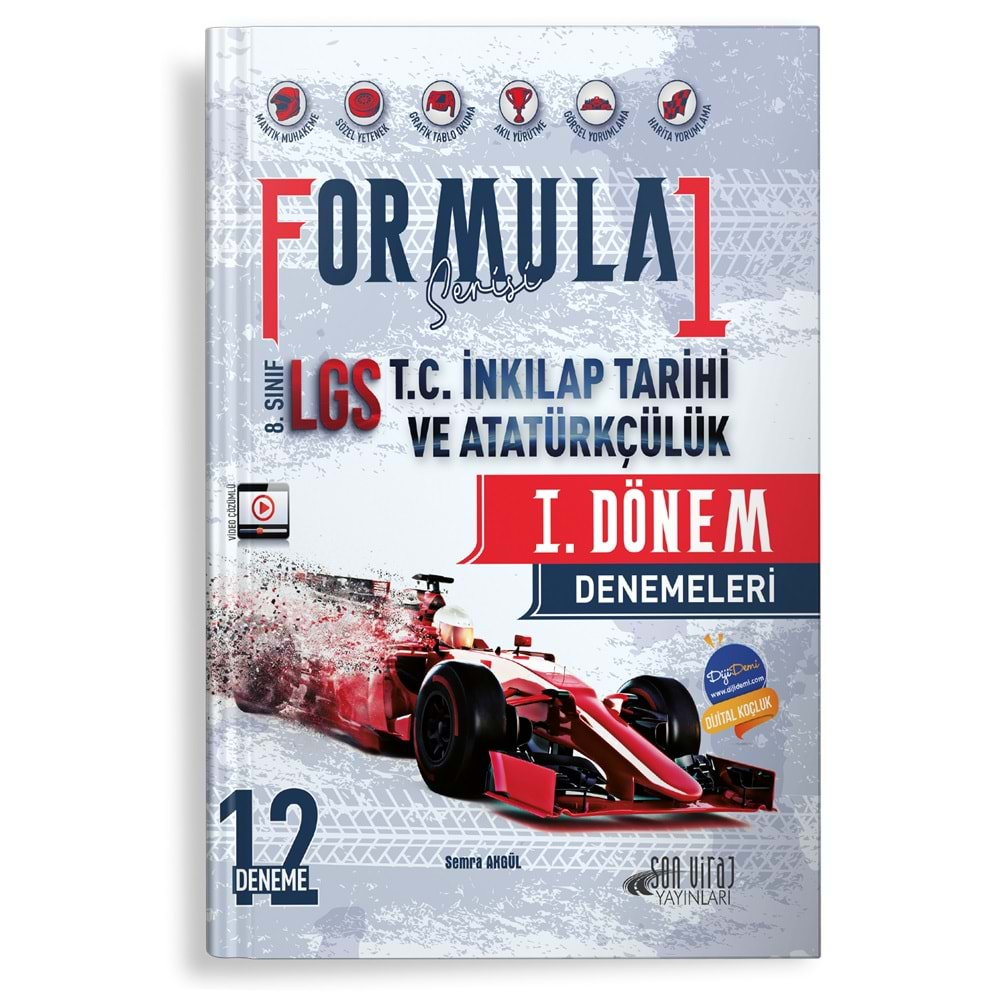 SON VİRAJ 8.SINIF LGS T.C.İNKILAP TARİHİ VE ATATÜRKÇÜLÜK 1.DÖNEM 12 DENEME ÖZEL BASKI-2023