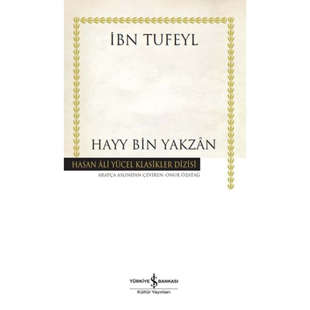 HAYY BİN YAKZAN-İBN TUFEYL-İŞ BANKASI KÜLTÜR YAYINLARI